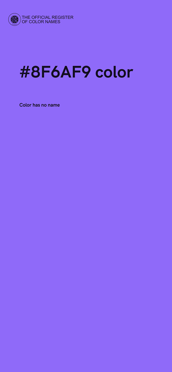 #8F6AF9 color image