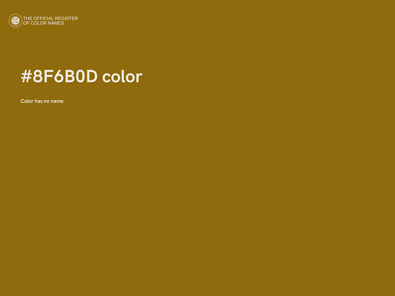 #8F6B0D color image