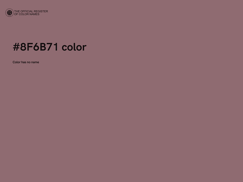 #8F6B71 color image