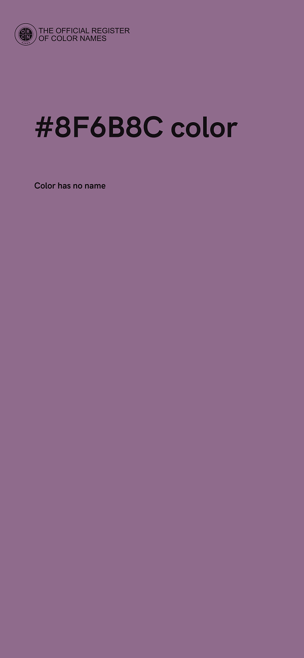 #8F6B8C color image