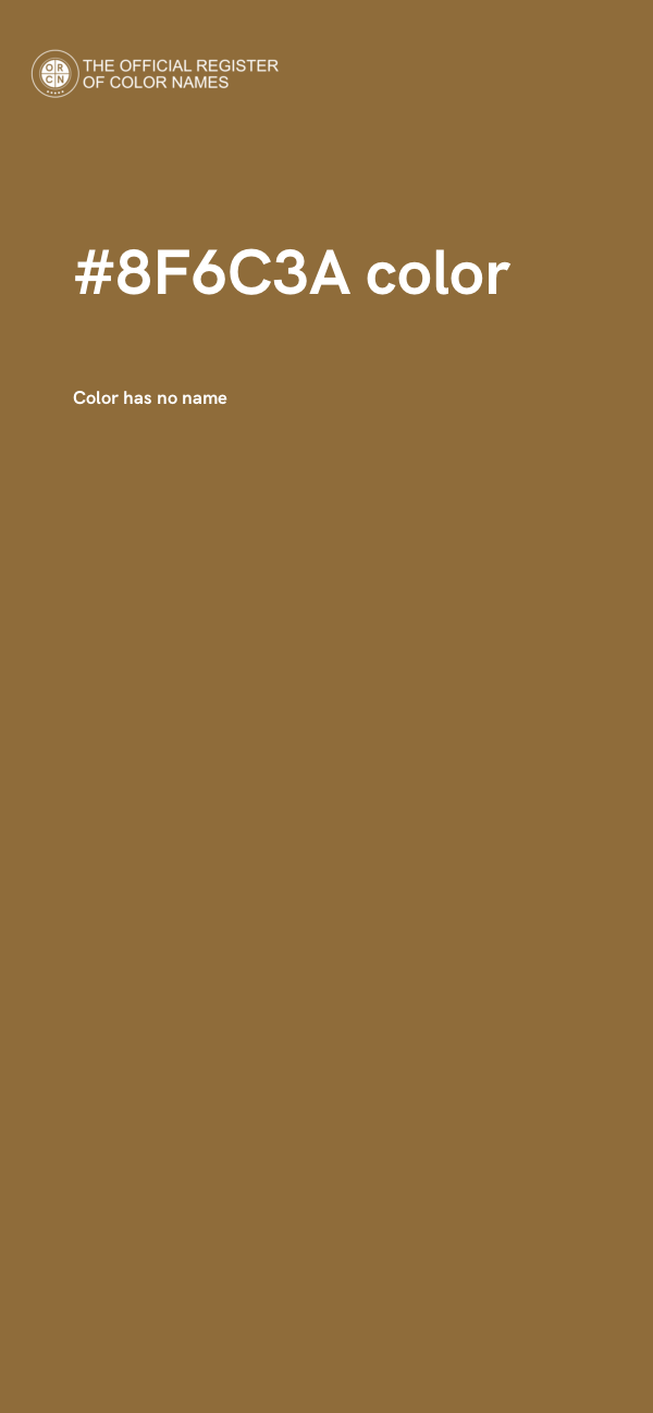#8F6C3A color image