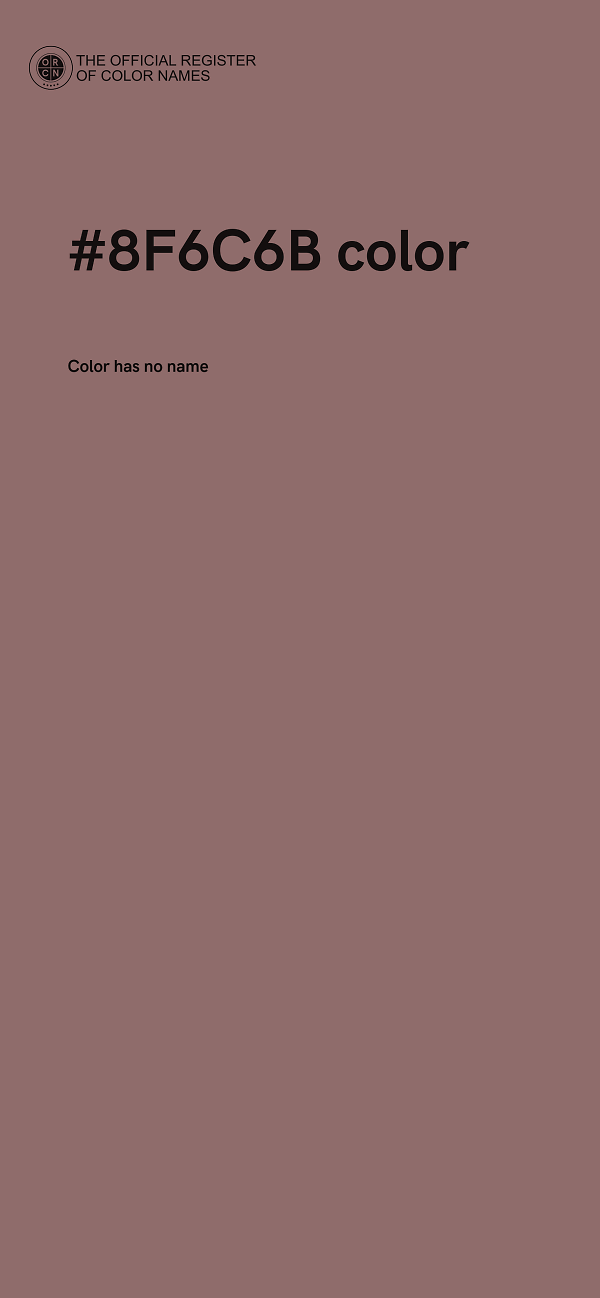 #8F6C6B color image