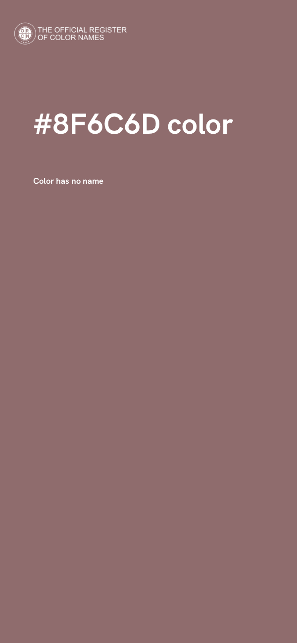 #8F6C6D color image