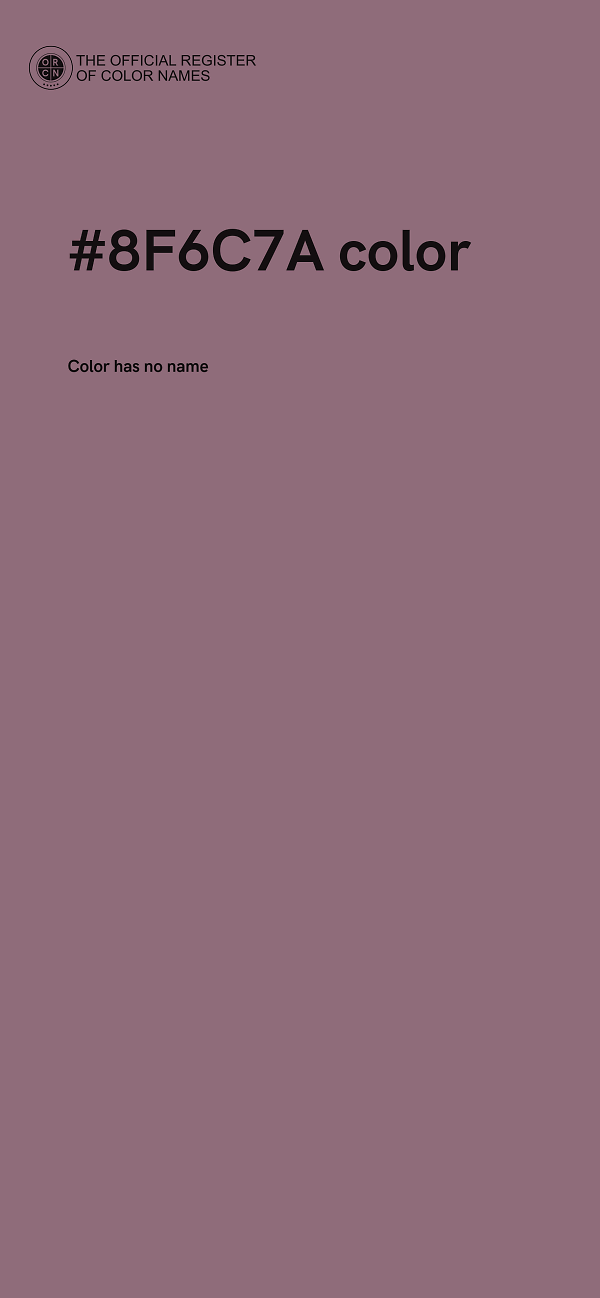 #8F6C7A color image