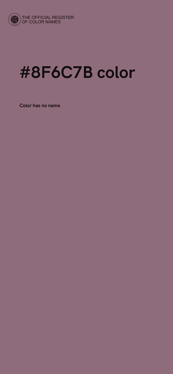 #8F6C7B color image