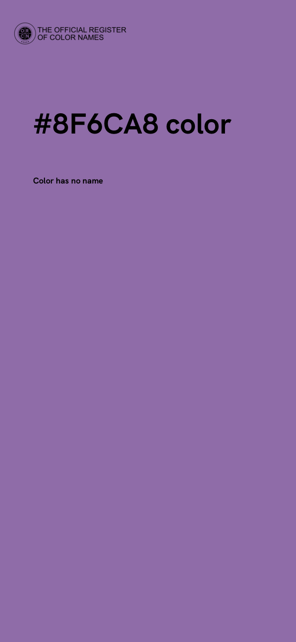 #8F6CA8 color image