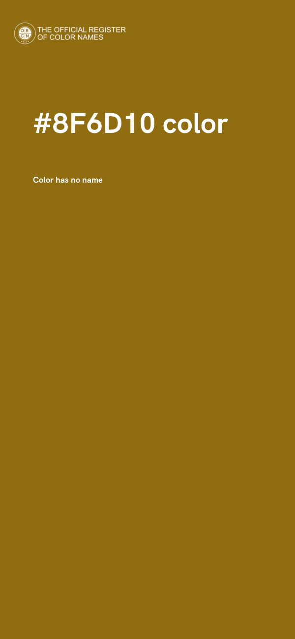 #8F6D10 color image