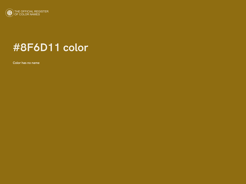 #8F6D11 color image