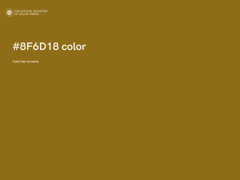 #8F6D18 color image