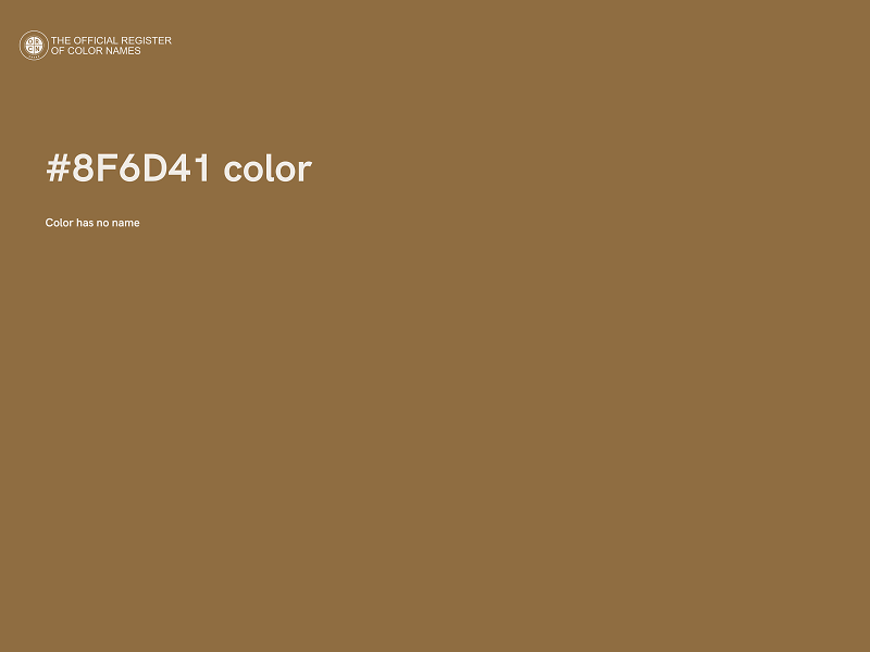 #8F6D41 color image