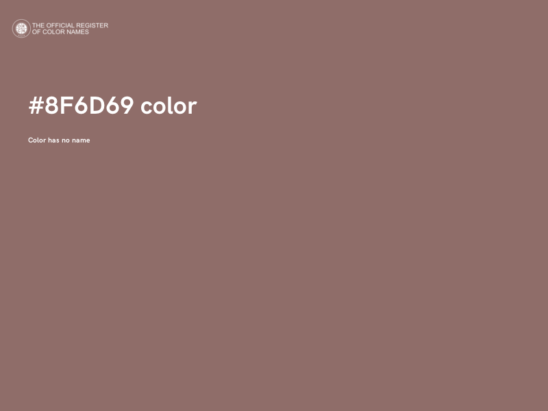 #8F6D69 color image