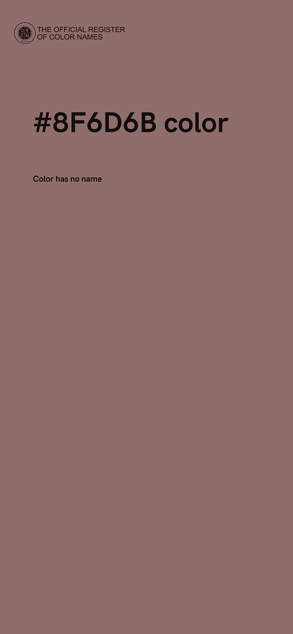 #8F6D6B color image