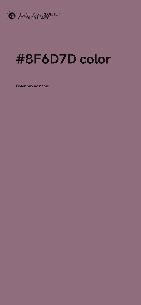 #8F6D7D color image