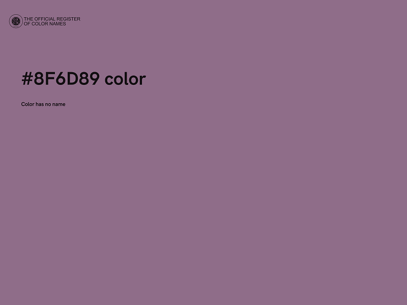 #8F6D89 color image