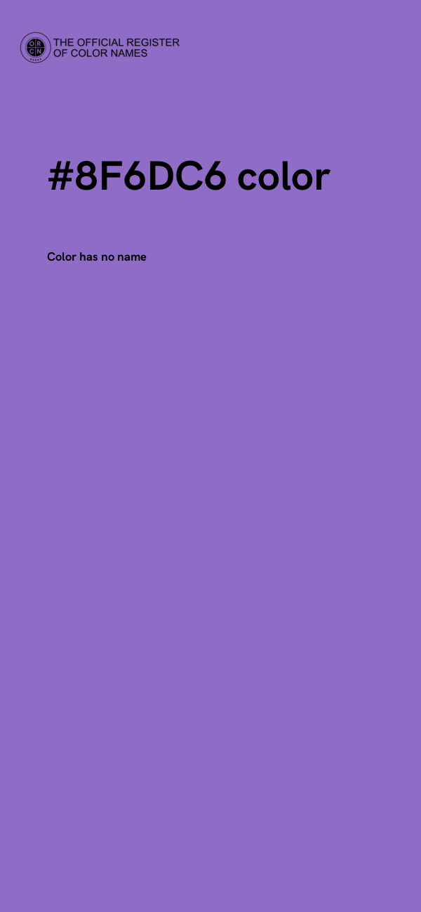 #8F6DC6 color image
