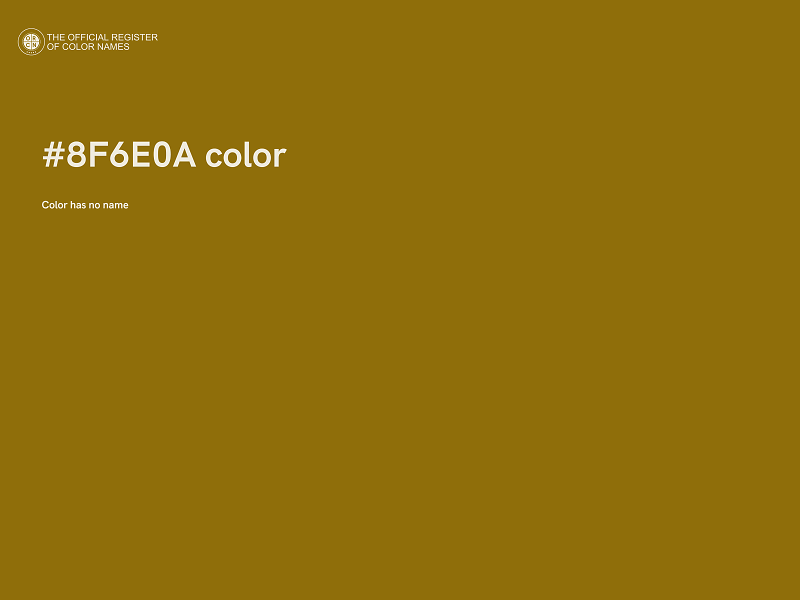 #8F6E0A color image