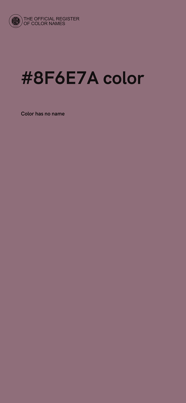 #8F6E7A color image