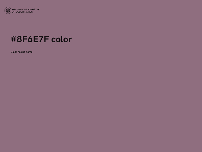 #8F6E7F color image