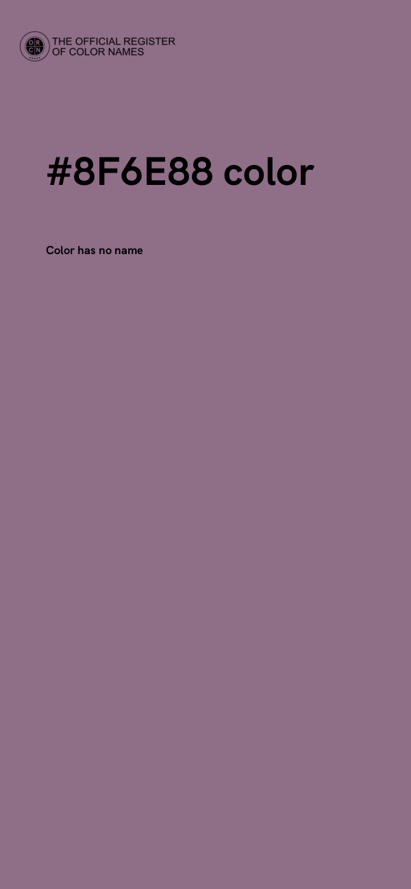 #8F6E88 color image