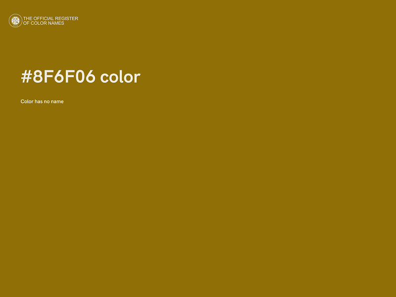 #8F6F06 color image