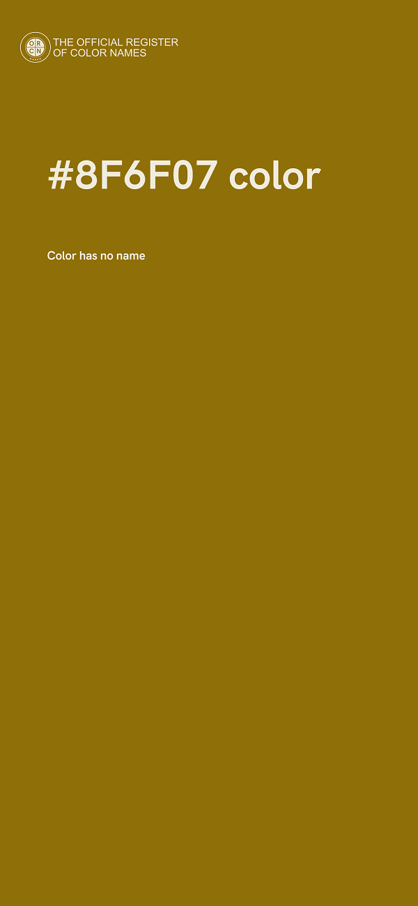 #8F6F07 color image