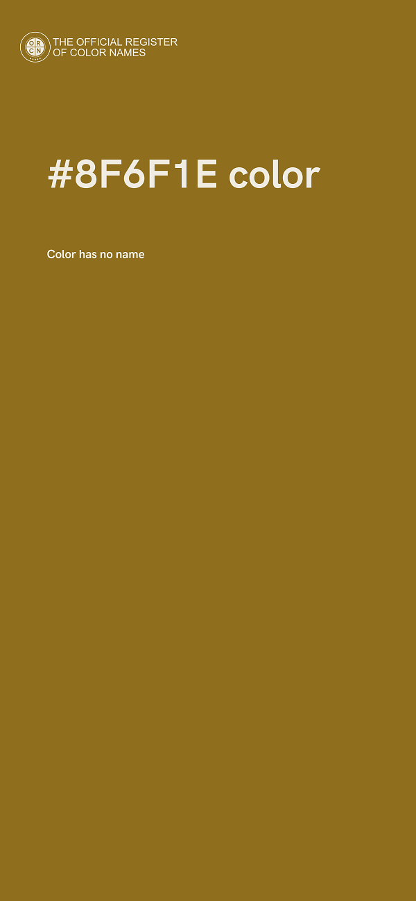 #8F6F1E color image