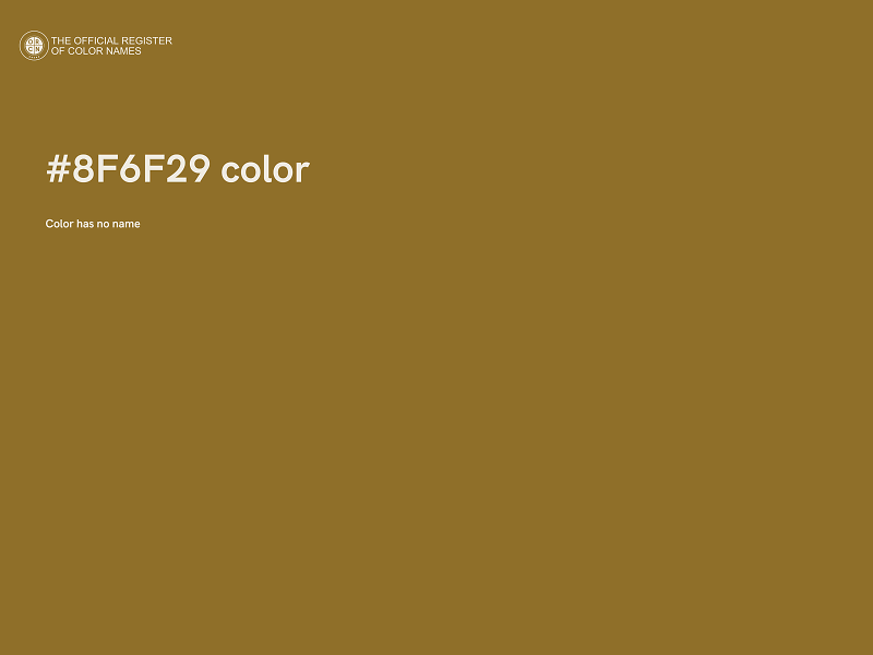 #8F6F29 color image