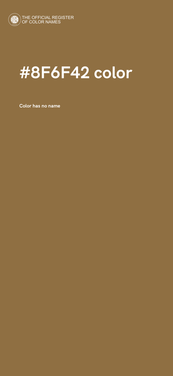 #8F6F42 color image