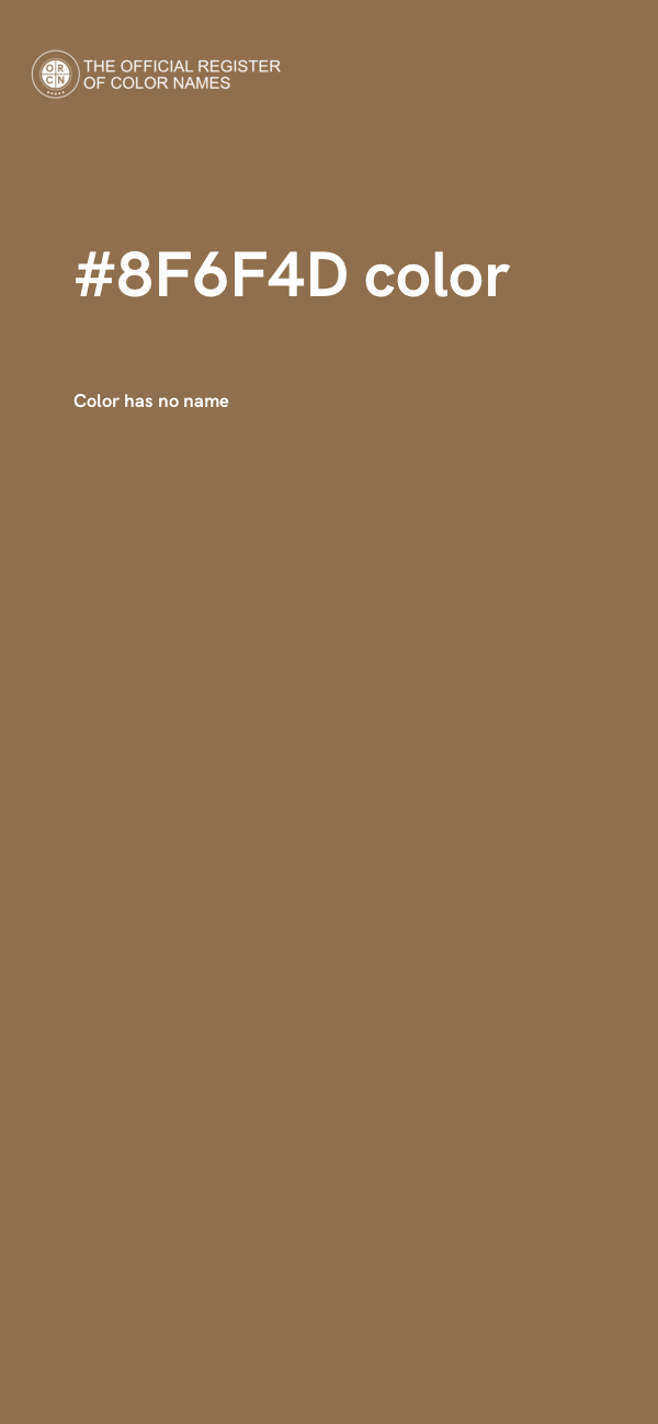 #8F6F4D color image
