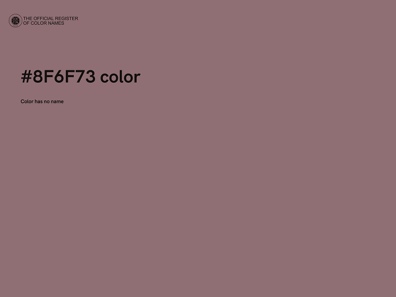 #8F6F73 color image