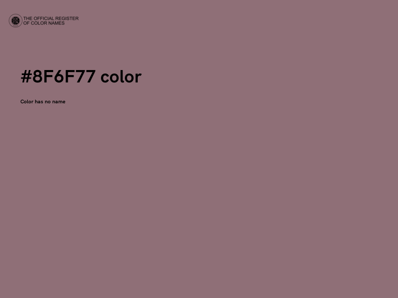 #8F6F77 color image