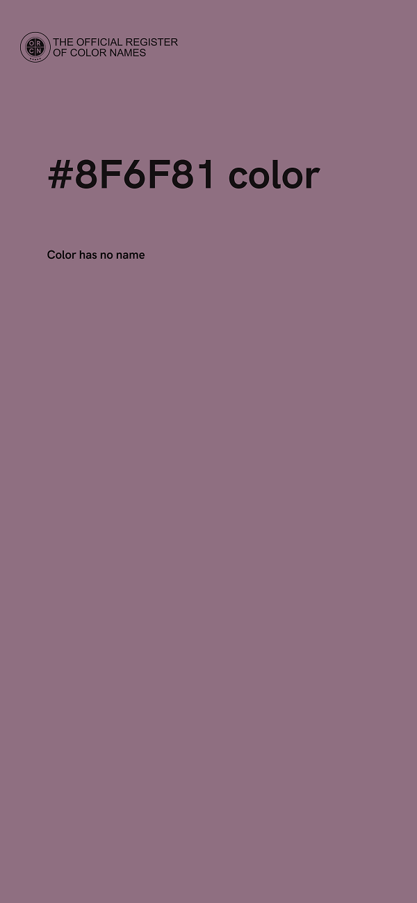 #8F6F81 color image