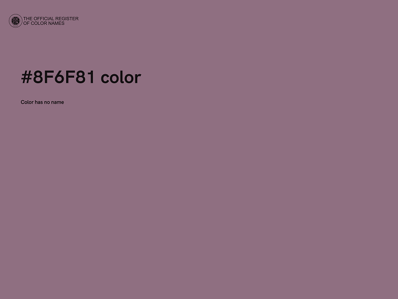 #8F6F81 color image