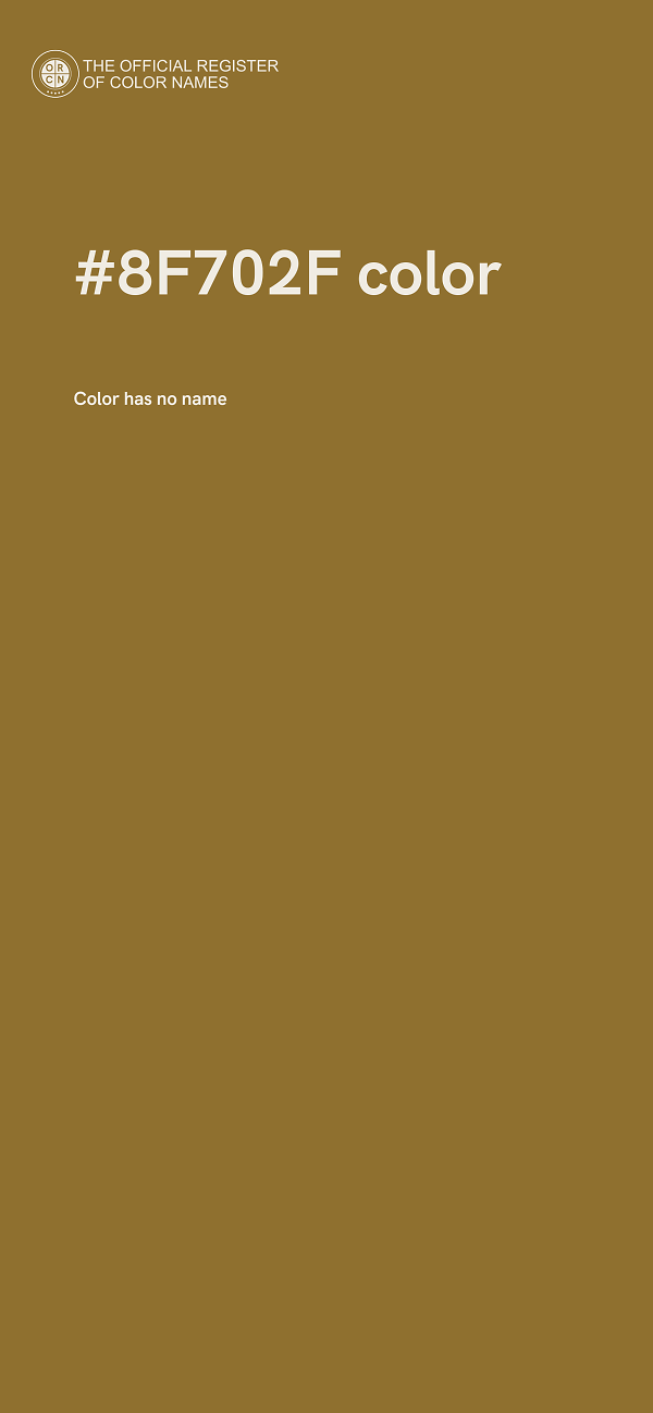 #8F702F color image