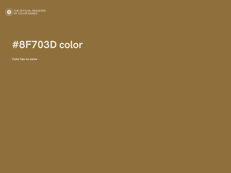 #8F703D color image