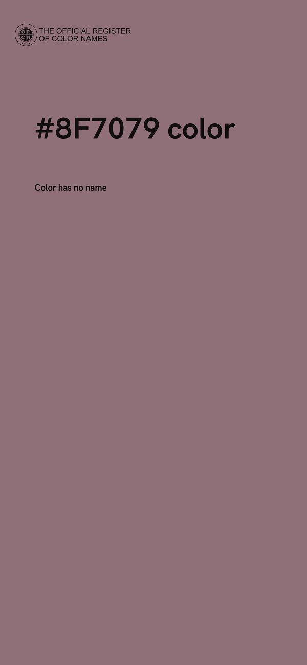 #8F7079 color image