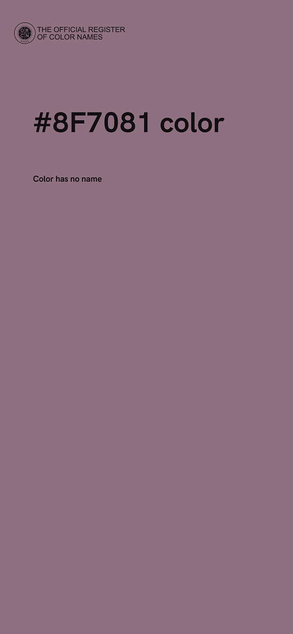 #8F7081 color image