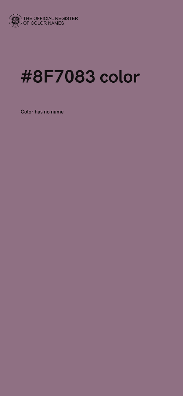 #8F7083 color image