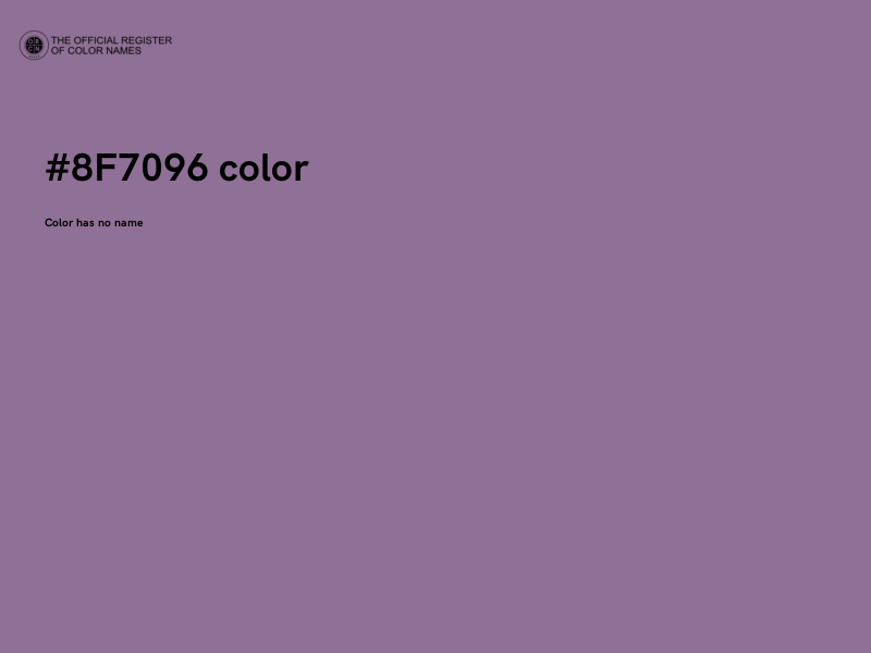 #8F7096 color image