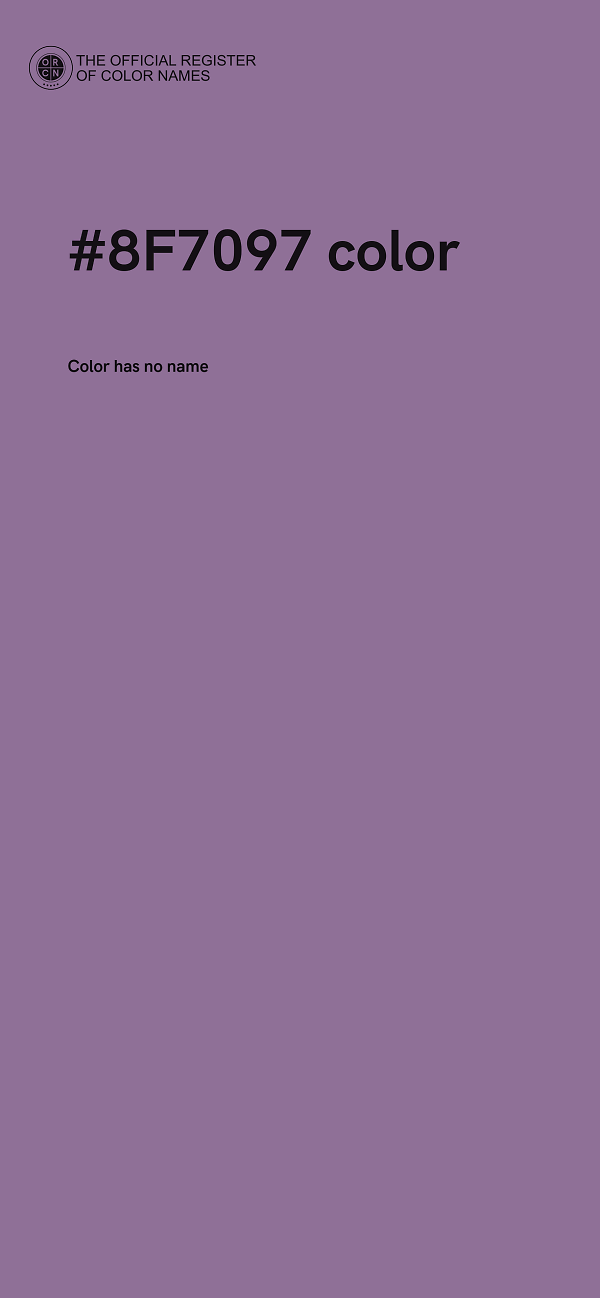 #8F7097 color image