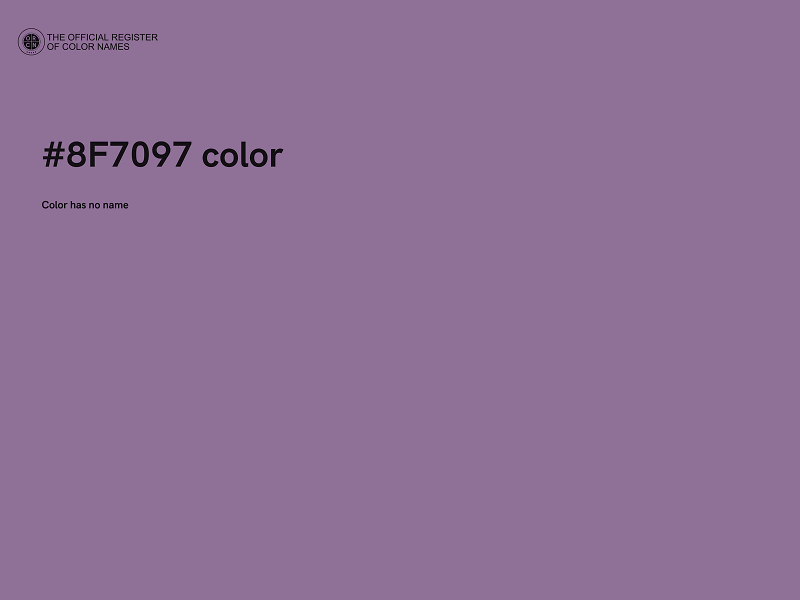 #8F7097 color image