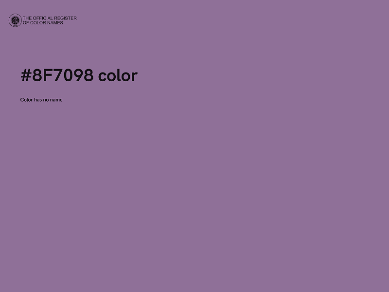 #8F7098 color image