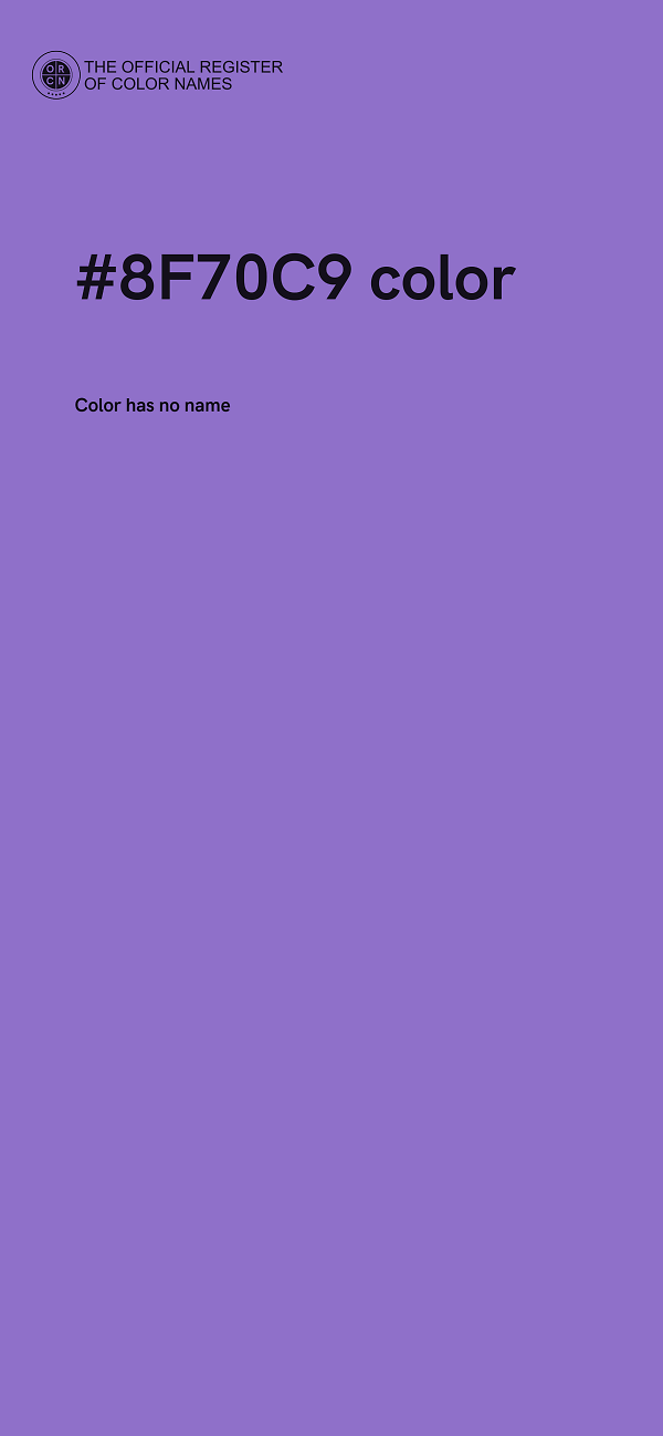 #8F70C9 color image