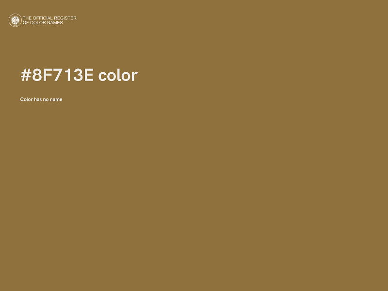 #8F713E color image