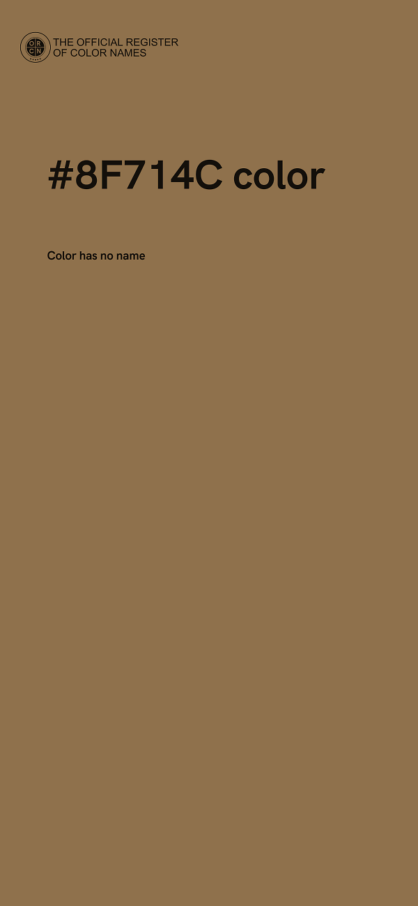#8F714C color image
