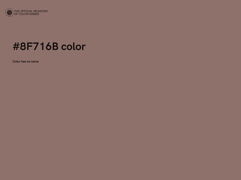 #8F716B color image