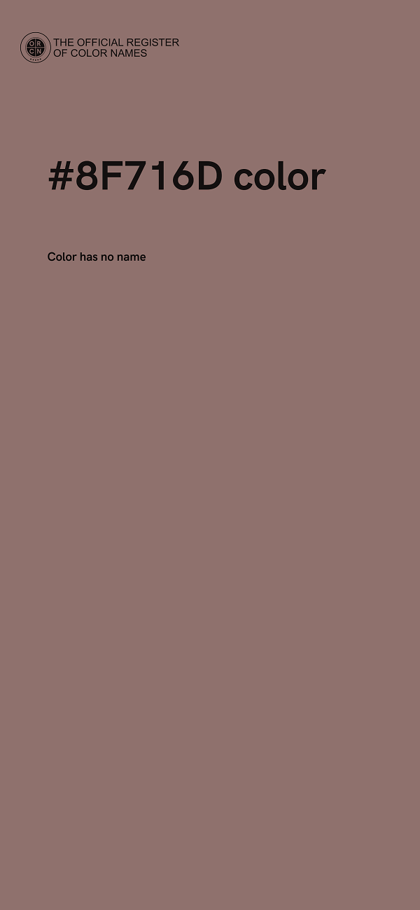 #8F716D color image
