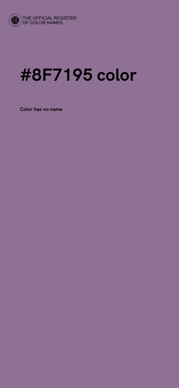 #8F7195 color image