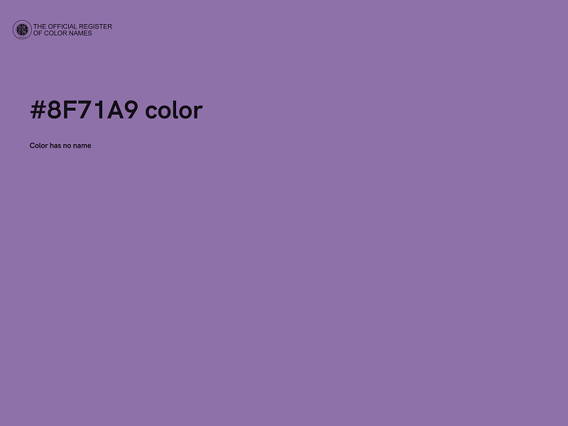 #8F71A9 color image