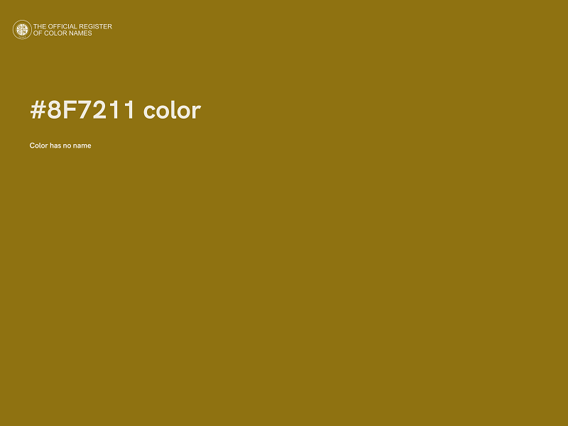 #8F7211 color image